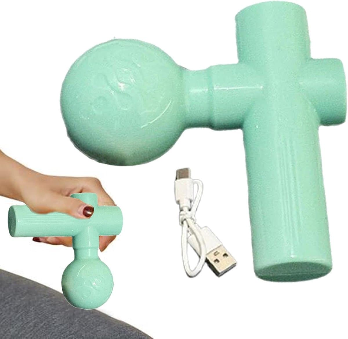 Spiermassage Gun - Deep Tissue Massager - Spierontspanning Herstel - 4 Snelheidsstanden - 10.7 x 10.4 x 5.2 cm - Zwart — afbeelding 1