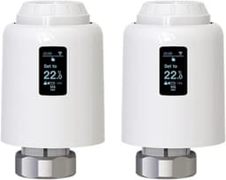 Slimme Thermostaatkop - Radiatorkraan Actuator - Verwarming Regelen - WIFI Afstandsbediening - M30*1.5 - Wit — thumbnail 1