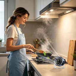 Breedhoek verstelbare bureauventilator - 14,7 × 7,3 × 16,2 cm - Oplaadbaar - 100 snelheidsstanden – Geschikt voor studenten, studeerkamers, slaapkamers, huizen, dutjes, desktopcomputers, enz. - Grijs — thumbnail 3