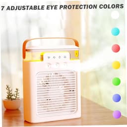 Persoonlijke Aircooler | Portable Air Conditioner, 3‑in‑1 Verdampingskoeler, bevochtiger en luchtreiniger, bureau‑ventilator met 7‑kleuren LED‑nachtlamp, USB‑voeding voor kantoor, thuis en reizen （Zwart） — thumbnail 3