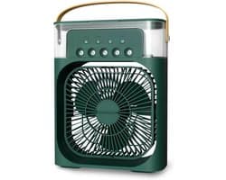 Luchtkoeler Ventilator - Vernevelaar Fan - Persoonlijke Koeling - 5 Verstelbare Nozzles - 600 ml Tank - Groen — afbeelding 1