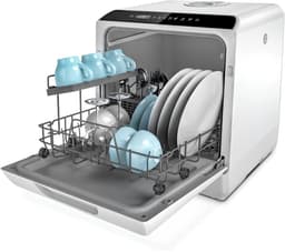 SP® Mini Vaatwasser - Vrijstaande Vaatwasser - Afwasmachine - Grijs - 43cm x 43cm x 46cm — thumbnail 1