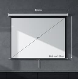 COVREO Beamerdoek 84 inch 4:3 wit, kunststof met hoogteverstelling — thumbnail 5
