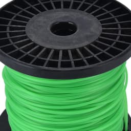 SnelShoppen - 2mm Grastrimmerdraad - Vierkante Trimmerlijn op Spoel - Tuinaccessoires voor Grasmaaier - 100m Groen — thumbnail 2