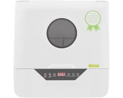Mini vaatwasser - Compacte afwasser - Servies reinigen - Geen wateraansluiting - 6 liter - Wit