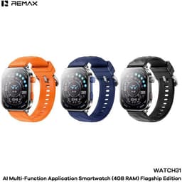 Remax WATCH31 - Smartwatch - AI - 4GB - IP68 - Bellen via bluetooth - Blauw — thumbnail 4