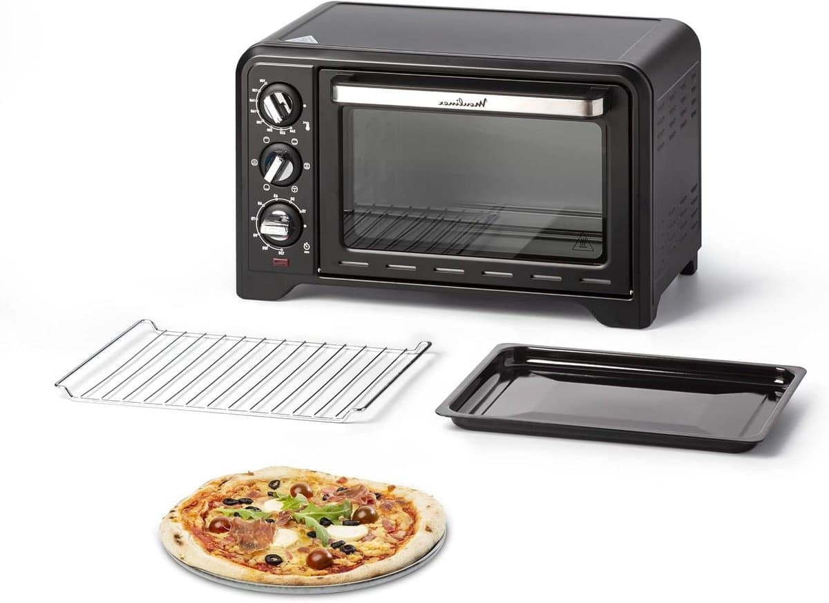 Compacte Oven - Mini Oven - Dagelijks Koken - 6 Kookmodi - 19 Liter - Zwart — afbeelding 1