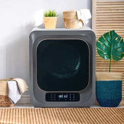 Wandmontage Wasdroger - 3-4 kg Capaciteit en UV-Sterilisatie - 850W en 6 Programma's - Voor Thuisgebruik - Grijs — thumbnail 1