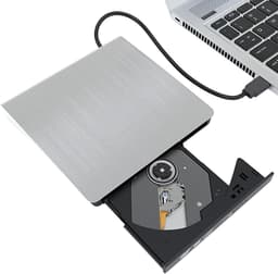 Externe Schijfspeler - Schijfstation Lezer - Gegevens Overzetten - USB 3.0 High-Speed - 19.3 x 15.2 x 3.3 cm - Wit — thumbnail 5