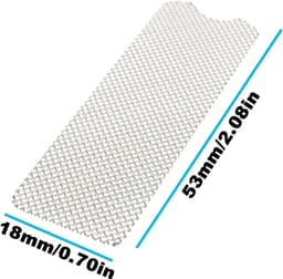 Grasmaaier vonkenvanger scherm 53 x 18 mm - hoogwaardig metaal - vervangingsonderdeel - optimale hittebestendigheid - ShopVlot — thumbnail 3