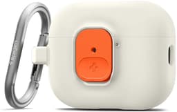 Spigen Hoesje Geschikt voor AirPods Pro 3 - Nano Pop Case met Karabijnhaak Oranje Beige — thumbnail 1