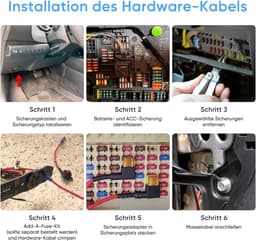 SnelShoppen - Hardwire Kabel voor Dashcam A329S A119M Pro - Energiebesparing, Hybride Parkeermodus, Laagspanningsbeveiliging, Inclusief Zekering — thumbnail 4