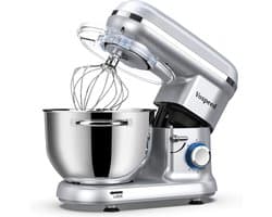 Keukenmixer 1500W Stil Elektrische keukenmachine met 6 snelheden, 6L mengkom en accessoires voor bakken