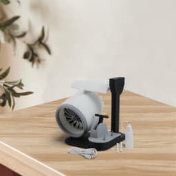 Draagbare turboventilator - Mini jet fan - Modelbouw projecten - Instelbare luchtstroom - 20x20x22cm - Blauw licht — thumbnail 2