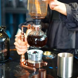 Sifon Koffiezetapparaat - Vacuüm Brouwer - Thuis Koffie Zetten - Borosilicaatglas - 3 Persoons - Zwart — thumbnail 2