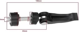 Grasmaaier Schroef 4 Stuks - Quick Release/Borgschroef - Handvat 56 mm - M6 Schroefdiameter - Aluminiumlegering/Kunststof - Geschikt voor Grasmaaiers — thumbnail 3