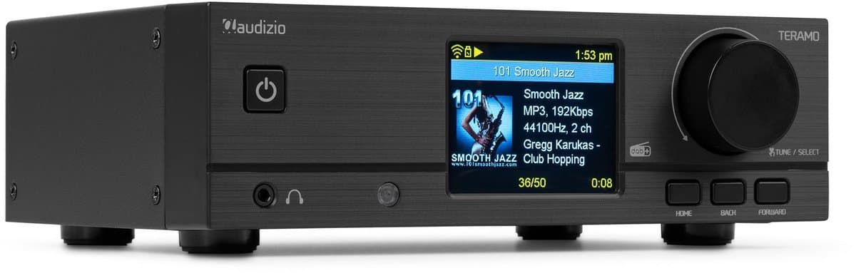 Audizio Teramo internetradio - Tuner met DAB radio, FM en Bluetooth - WiFi play - Zwart — afbeelding 1