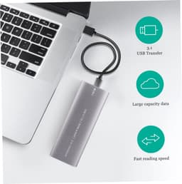 Externe Harde Schijf - Draagbare Opslag - Snelle Data Transfer - Type-C Connectiviteit - 11.5 cm - Zwart — thumbnail 4