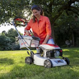 Benzine Grasmaaier - Tuinmaaier - Gazon Onderhoud - Krachtige 4-takt motor - 42 cm Snijbreedte - Grijs — thumbnail 3