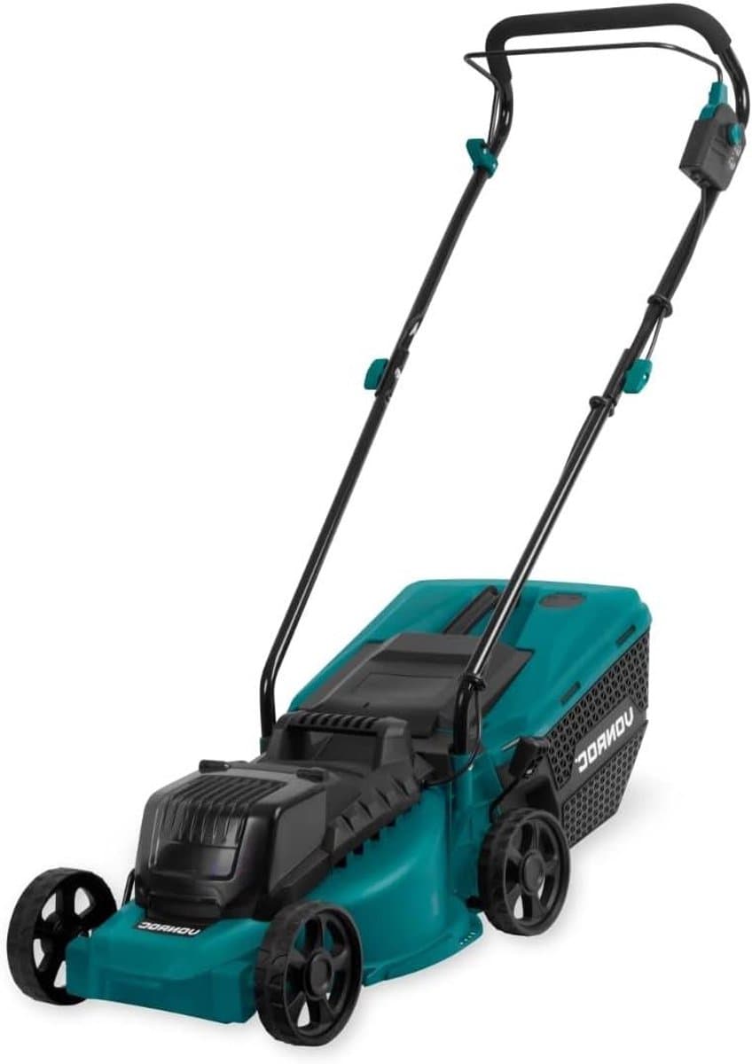 Accu Grasmaaier - Tuinmaaier - Gazon Onderhoud - Brushless Motor - 33 cm - Grijs — afbeelding 1