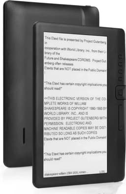 E-reader - 4 GB - 7 inch - E-readers & accessoires - Inclusief hoes & screenprotector - Inclusief oortjes - Luisterboeken - Zwart — thumbnail 2