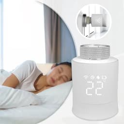 Radiator Thermostaat - Slimme Radiator Knop - Energie Besparen - App en Spraakbesturing - 3 stuks - Wit — thumbnail 3
