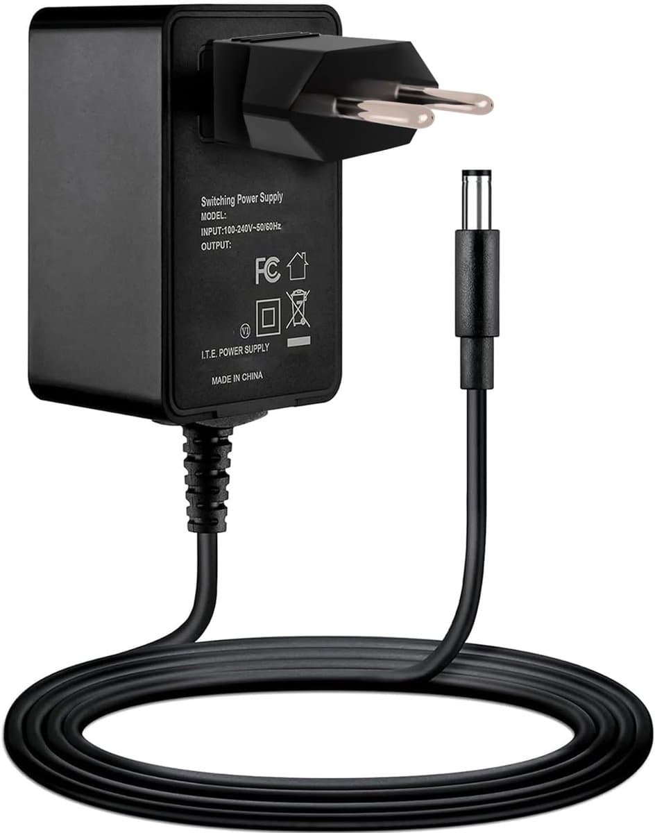 AC/DC Adapter - Voedingskabel Oplader - Externe Harde Schijf - Compact en Lichtgewicht - Universeel - Zwart — afbeelding 1