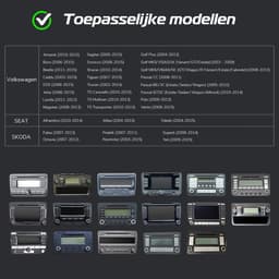 ESSGOO Autoradio voor Volkswagen Golf 5, 6, Polo, Skoda Caddy, T5, Passat - Draadloos Apple Carplay & Android Auto - 4 + 64GB - met Bluetooth/USB/FM/RDS/Mirror Link - 9 INCH Aanraakscherm — thumbnail 5