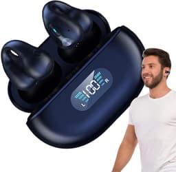 AI Translator Oordopjes Ruisonderdrukkende Headset | AI Vertaling Oordopjes Draadloze Real Time Taal Vertaler Muziek Over-Ear Voor Reizen Zakelijk, 144 Talen - blauw — thumbnail 1