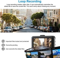 Dashcam Full HD - Autocamera DVR - Veilig Rijden - 170° Groothoeklens - 1080P - Zwart — thumbnail 4