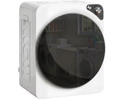 Sogiol® Mini Wasdroger 5 kg, 5 programma's - 1000 W - tot 60℃ -timer - roestvrijstalen trommel - voor thuisgebruik - wit