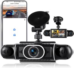 Thijox - 2K Dashcam Auto Achter 4 Kanalen 360 Graden met APP, Nachtzicht IR, Loopopname, G-Sensor, Parkeerhulp en 24-uurs Parkeermodus — thumbnail 1