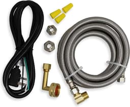 Vaatwasser Installatiekit - Universele Afvoerkit - Vaatwasser Aansluiten - Roestvrijstalen Slang - 6 voet connector - Reparatie Kit — thumbnail 1