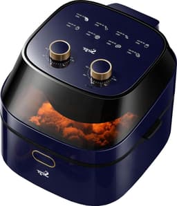 Luchtfriteuse XXL - Airfryer Gezond - Lekker Koken - Gelijkmatig en Knapperig - 7 Liter - Electric Blue — thumbnail 1