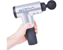 Massagepistool - Spierontspanner - Herstel na sport - 6 snelheden - 4 koppen - Zwart