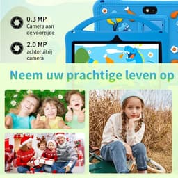 SnelShoppen - 7 Inch Tablet voor Kinderen - 2GB RAM, 32GB ROM, IWAWA Apps, Educatieve Spellen, Wifi, Dual Camera, Silicone Hoes (Blauw) — thumbnail 4