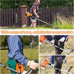 SnelShoppen - Professionele FGen Tondeuse met Dubbele Schouderriem - Verstelbare Schouderriem voor Grasmaaier, Bosmaaier en Trimmer - Ideaal voor Tuin — thumbnail 3