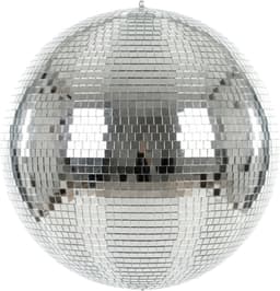 KIMU® Discobal zonder Motor Ø 50 cm Professioneel - Discobol Groot Zilver Spiegeltjes 10x10mm - Spiegelbol Disco Bal Bol - Feest Feestje Discolamp Decoratie Space Glitters Festival — thumbnail 4