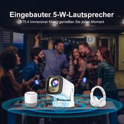 Mini Beamer - Draagbare Projector - 8K-ondersteuning - Autofocus - Voor Thuis en Buiten — thumbnail 4