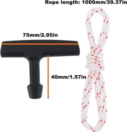 Grasmaaier terugslag starter handvat kit 4 stks - model 4140 195 0500 - vervangingsset - geschikt voor STIHL - ShopVlot — thumbnail 3