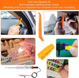 Dash Cam Hardwire Kit, Mini USB Hard Wire Kit Zekering voor Dashcam, 12V-28V Naar 5V Hardwire Kit met Laagspanningsbeveiliging, 11Ft Dash Cam Oplader Netsnoer (MINI) — thumbnail 4