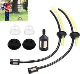SnelShoppen - 7-delige Universele Benzine Grasmaaier Filter Set - Brandstoffilters, Brandstofslangen, Duurzaam Rubber, Vervangingsonderdelen voor Tuin — thumbnail 1