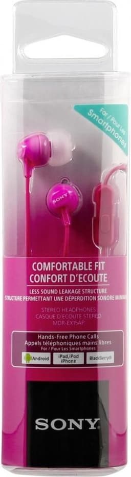 SONY MDREX15APPI.CE7 In-ear Bedrade oordopjes Roze — thumbnail 5