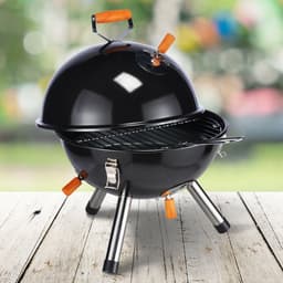 HI Houtskool mini kogelbarbecue zwart — thumbnail 3