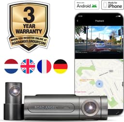 Road Angel Halo Pro64 Dashcam voor Auto - Voor en Achtercamera - Wifi – 1520p Full HD Autocamera Voor - 1080p Camera Achter - Inclusief 64GB SD kaart - Looprecording - Nachtzicht - beeldstabilisatie — thumbnail 4