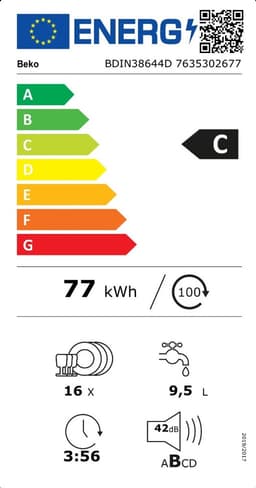 Beko BDIN38644D - CornerIntense® - Inbouwvaatwasser — thumbnail 16