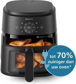 Philips 2000 Series Airfryer - NA220/00 - Kijkvenster - RapidAir - 4.2L - Tot 4 Personen - Zwart — thumbnail 5