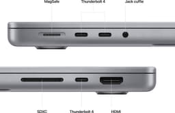 Apple Macbook Pro (2023) MPHE3N/A - 14 inch - Apple M2 Pro - 512GB - Spacegrijs — thumbnail 5