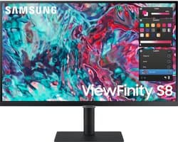 Samsung ViewFinity S80TB - LS27B800TGUXEN - 4K Thunderbolt Monitor - RJ45 - USB-Hub - Ergonomisch - 27 inch — afbeelding 1