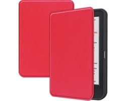 Hoes Geschikt voor Kobo Clara Colour - E-reader Hoesje Bescherm Hoesje Case Sleep Cover - Hoes Geschikt voor Kobo Clara Colour Hoesje - Rood